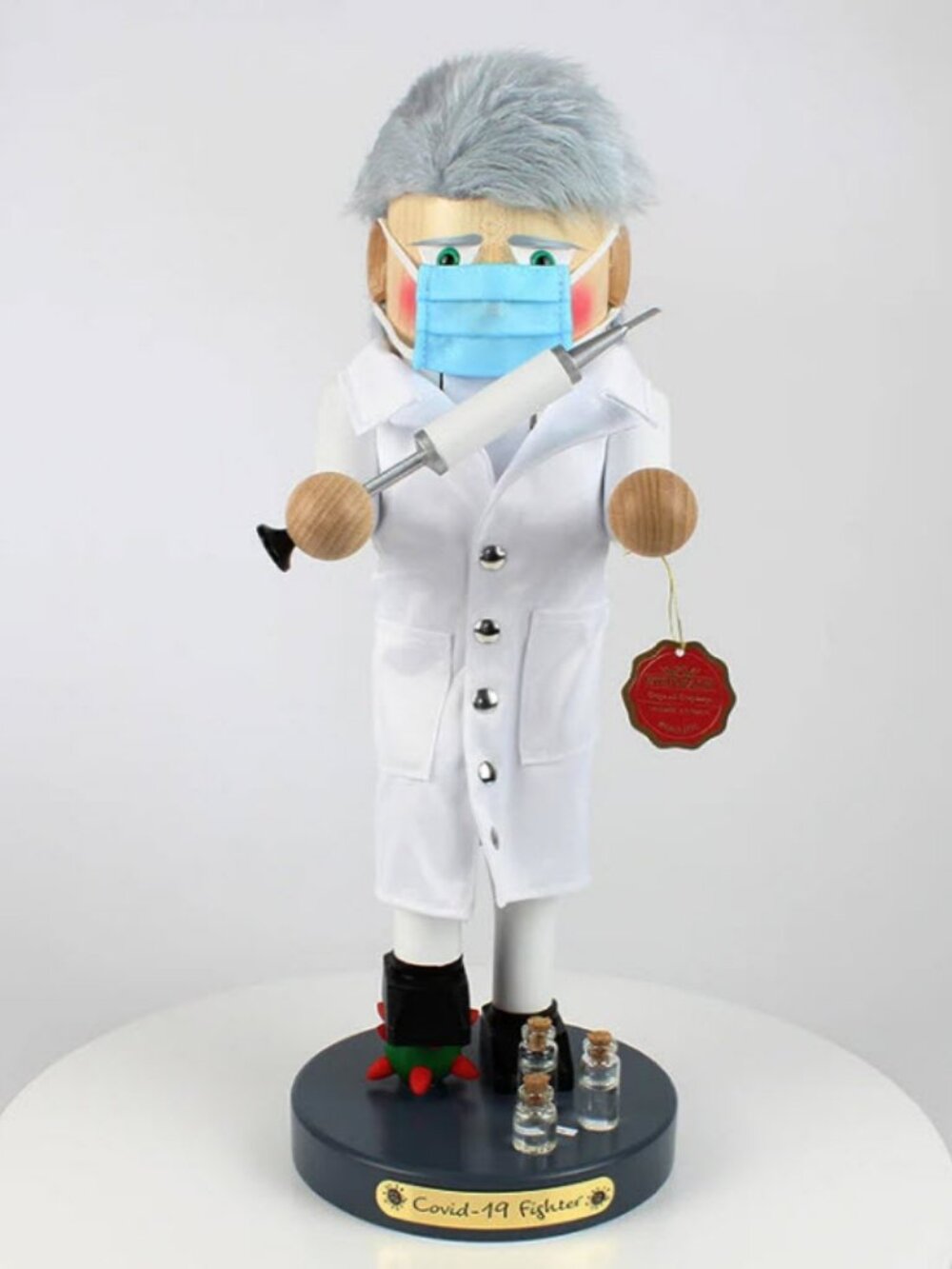 Steinbach Nutcracker (Item- 4) Covid-19 Fighter Virologist S1711 German Made